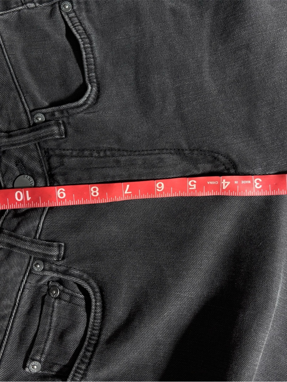AllSaints Women’s Black Jeans Size 25 Made in Turkey - Picture 5 of 10